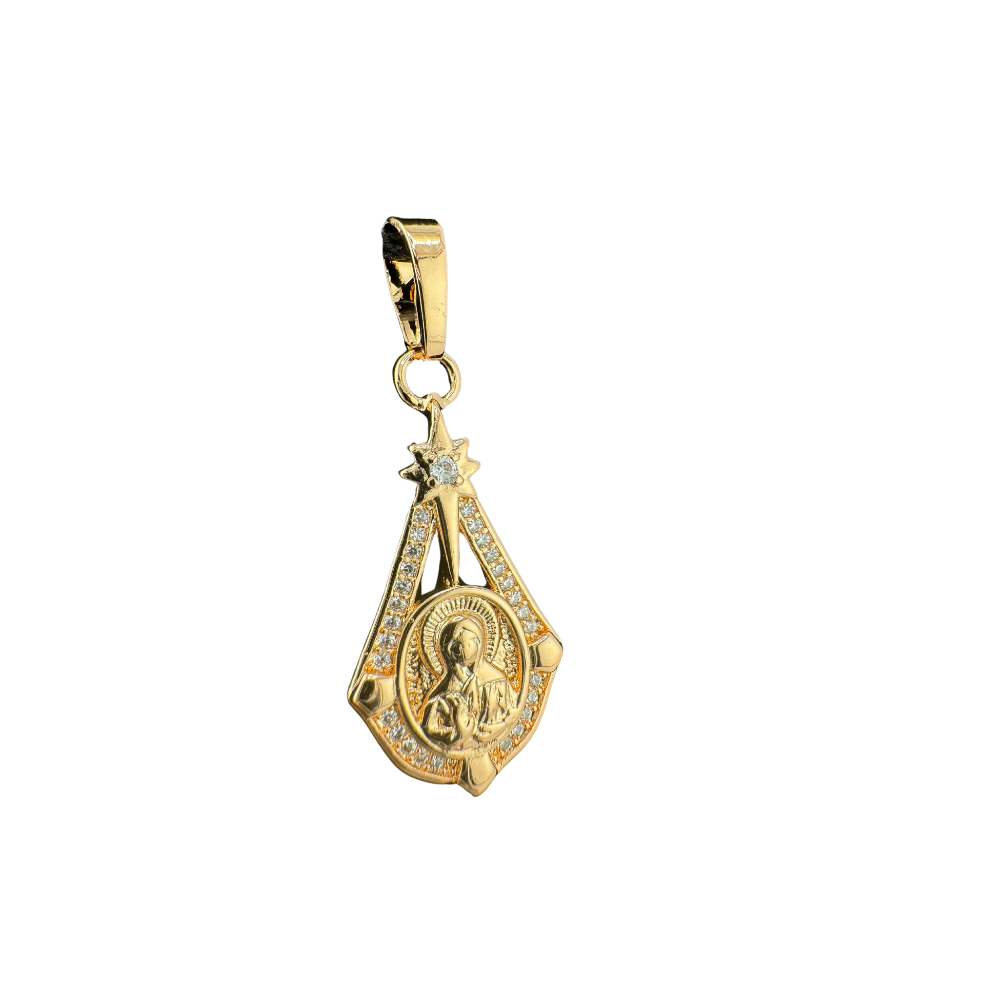 Saint Matrona Pendant Plated in Rose Gold