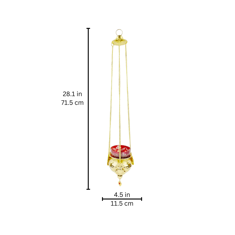 Hanging Oil Lamp with Cup