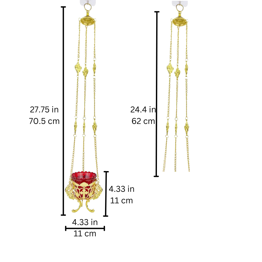 Hanging Oil Lamp with Cup
