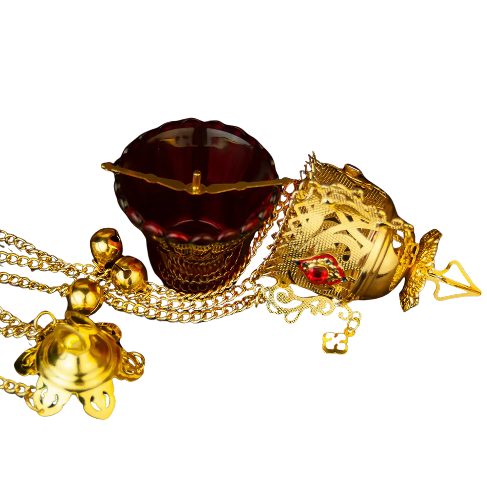 Hanging Oil Lamp with Cup
