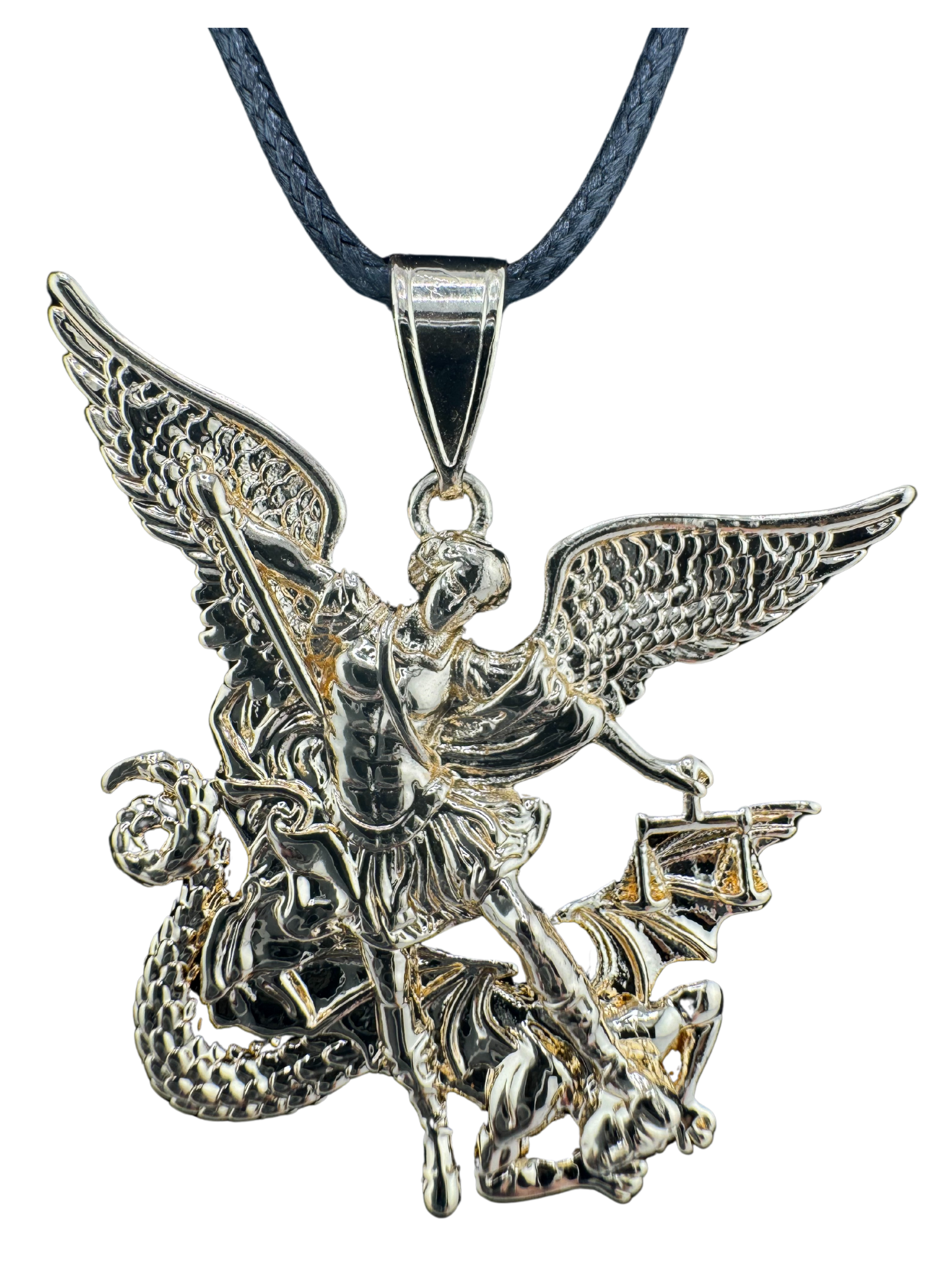 Saint Archangel Michael Pendant 18K Gold Filled w/o Chain