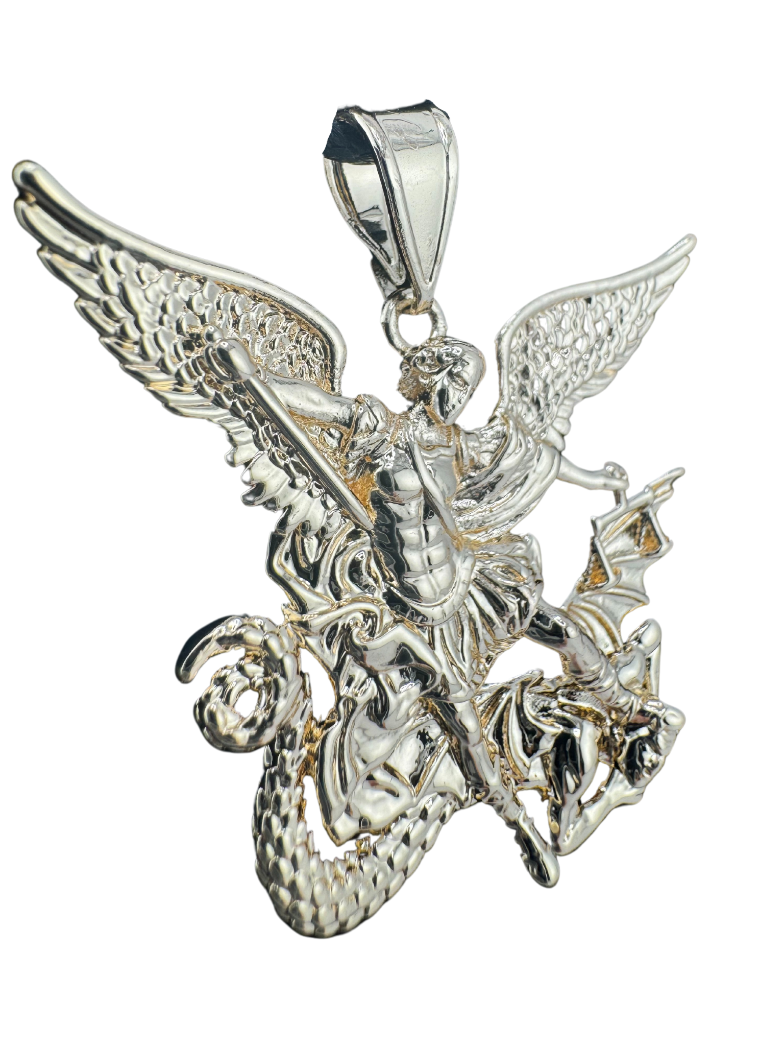 Saint Archangel Michael Pendant 18K Gold Filled w/o Chain