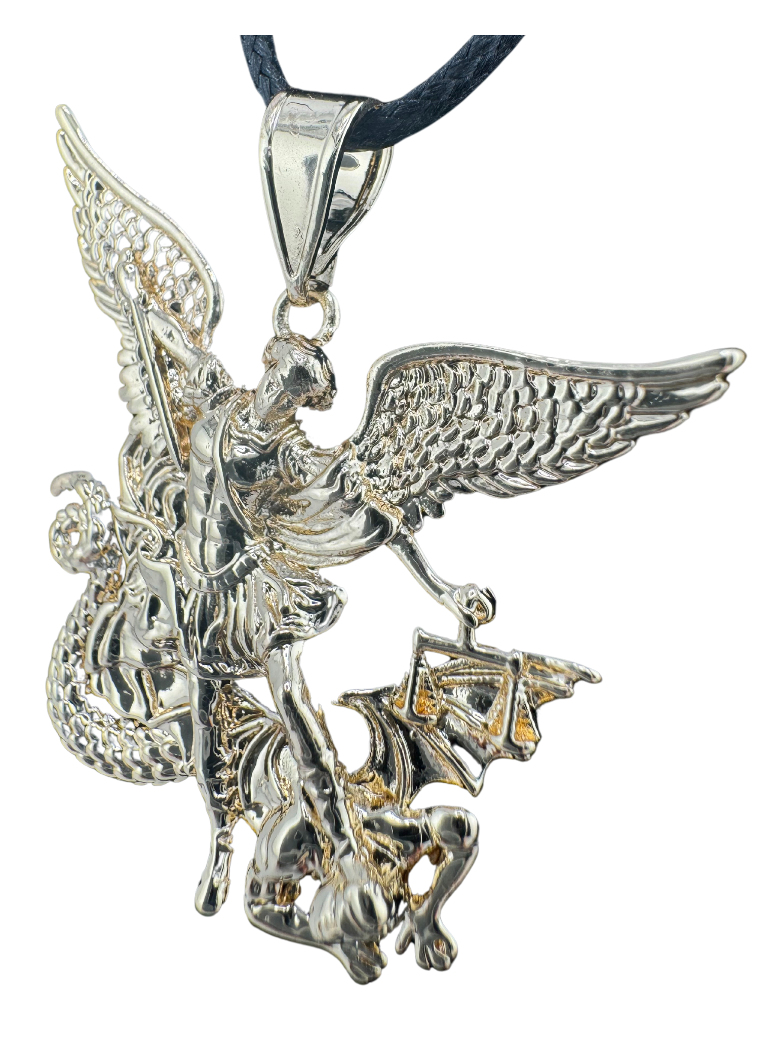 Saint Archangel Michael Pendant 18K Gold Filled w/o Chain