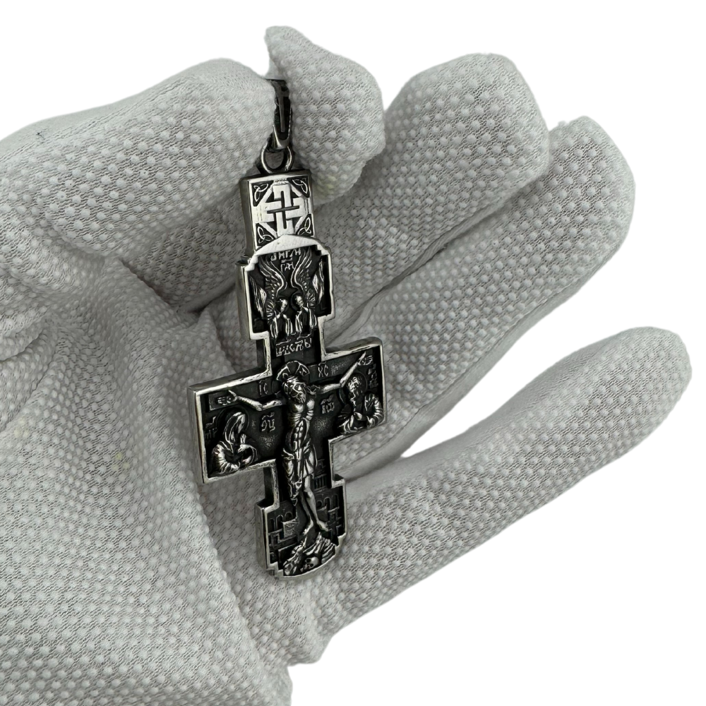 Stainless Steel Orthodox Cross Pendant w/o Chain